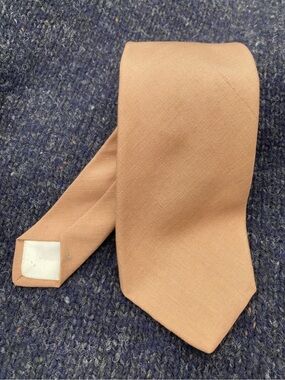 Vintage Solid Tan Tie Lazarus